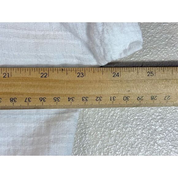 Marine Layer Sheer Lightweight Bali White Shadow Stripe Tunic Women's Large - Picture 12 of 12